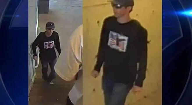 圖為監控拍到的槍擊案嫌犯