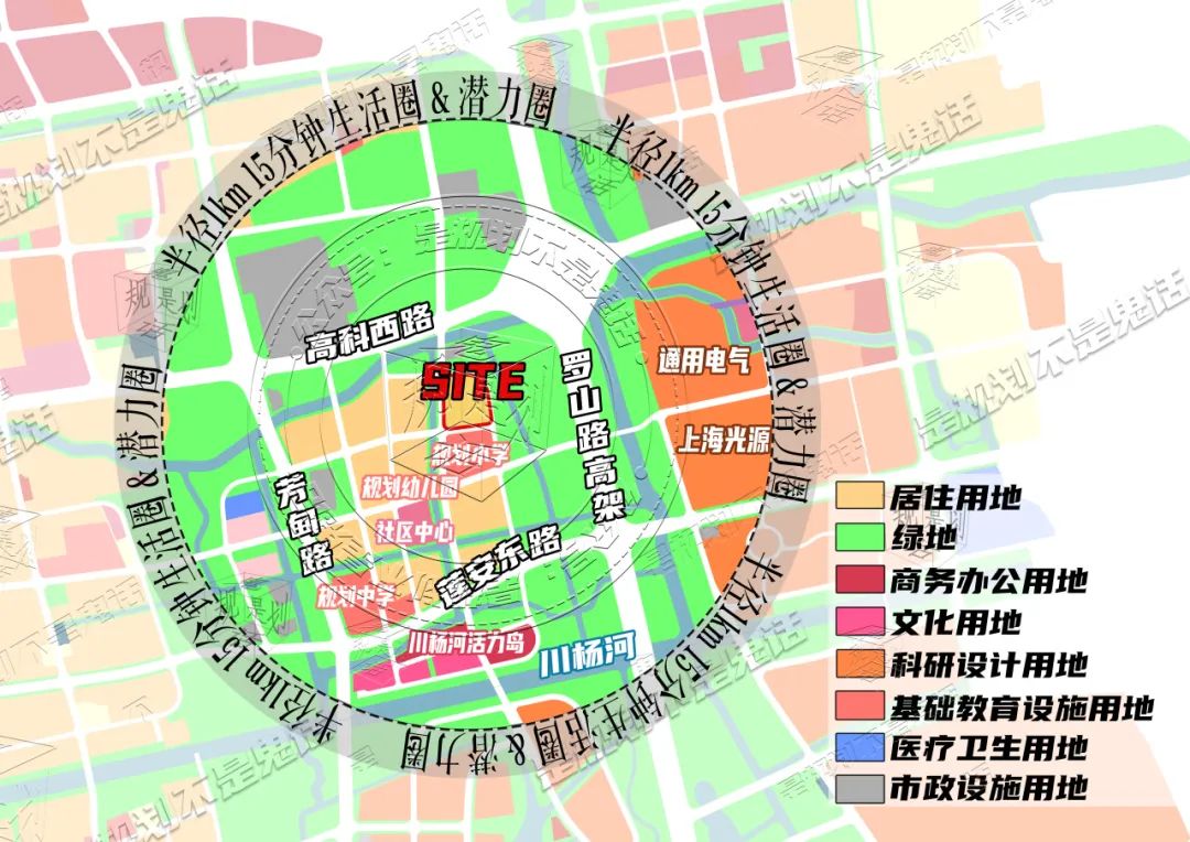 北蔡楔形绿地规划小学效果图