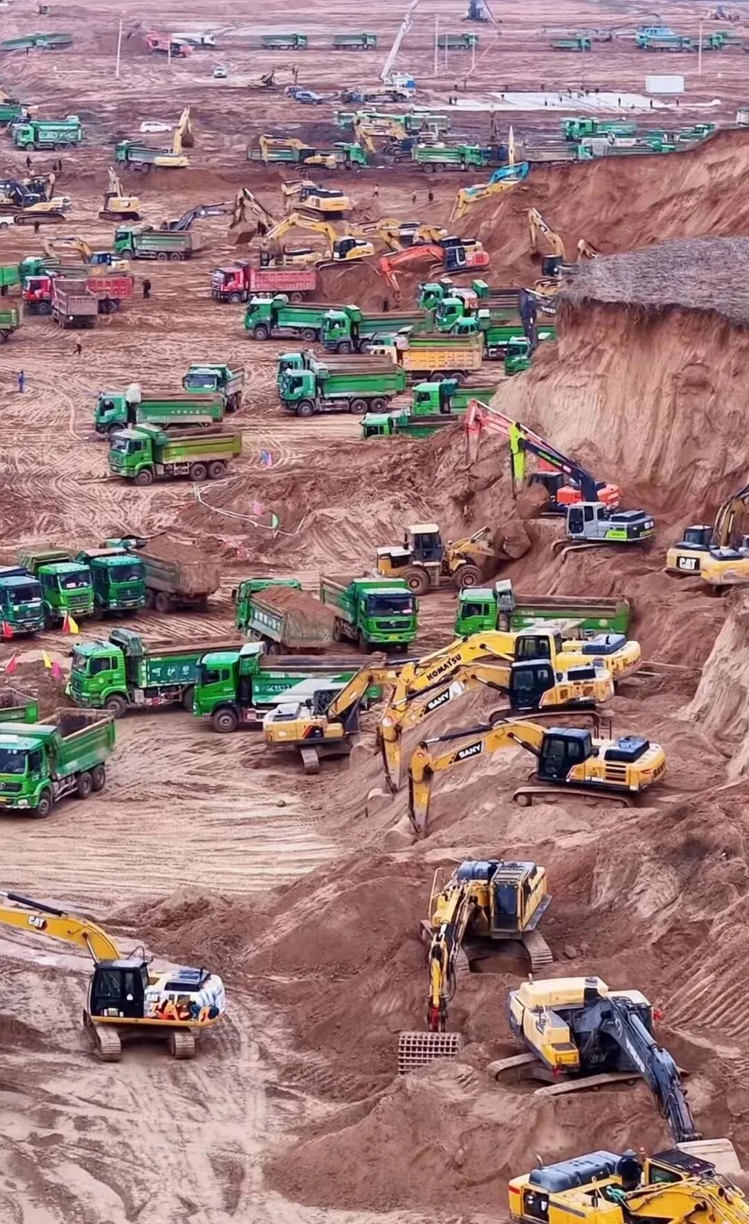 比亚迪五期建设现场 图源：网络