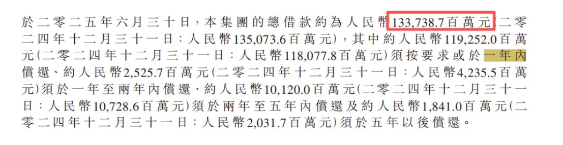 圖片來(lái)源：佳兆業(yè)集團2025年中期業(yè)績(jì)報告