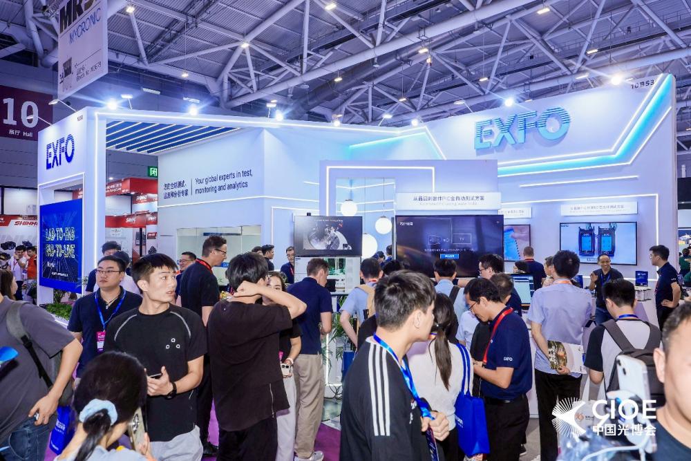 图：EXFO展位