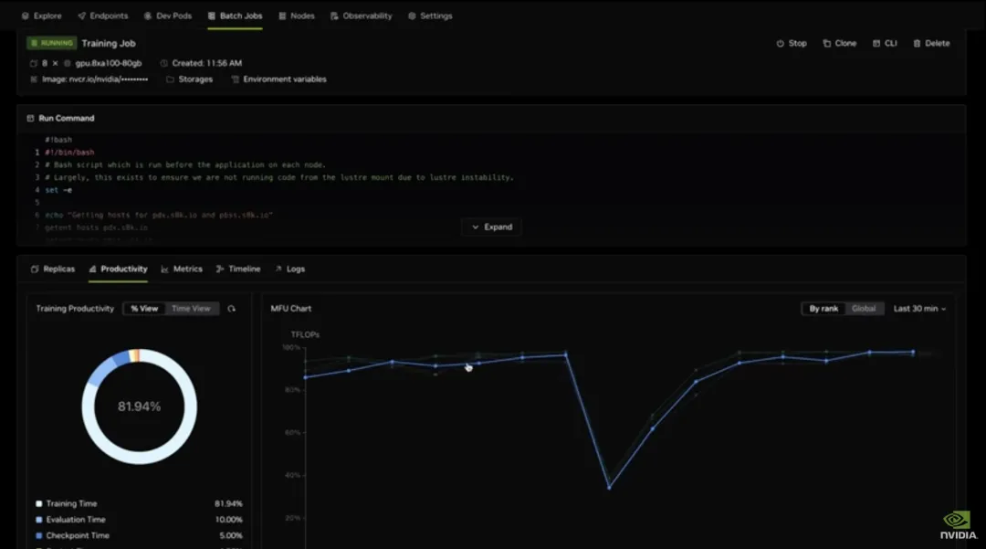 英伟达 Lepton 平台界面｜图片来源：英伟达