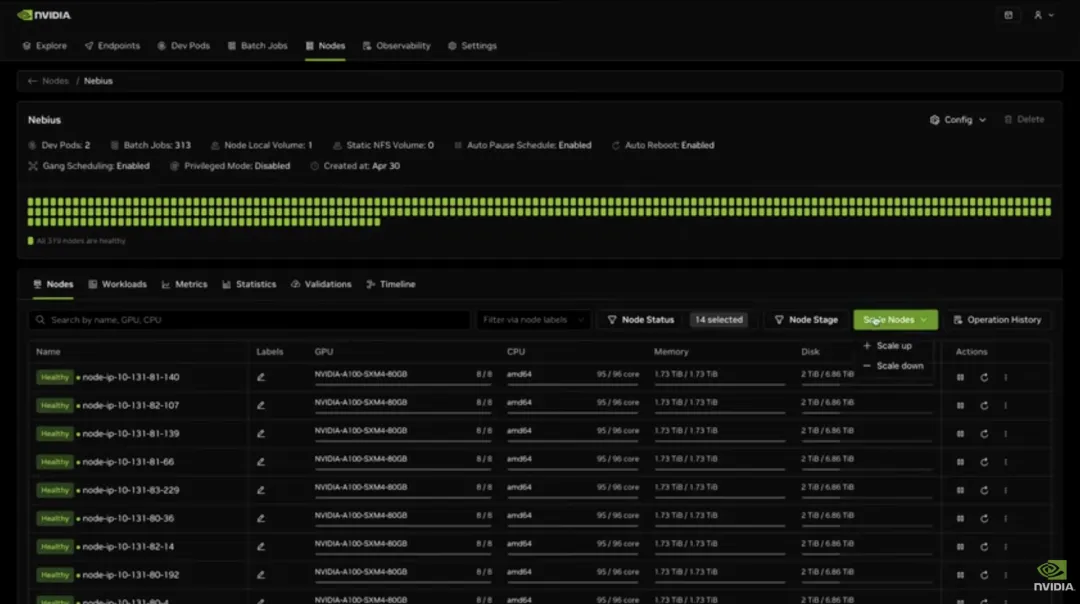 英伟达 Lepton 平台界面｜图片来源：英伟达