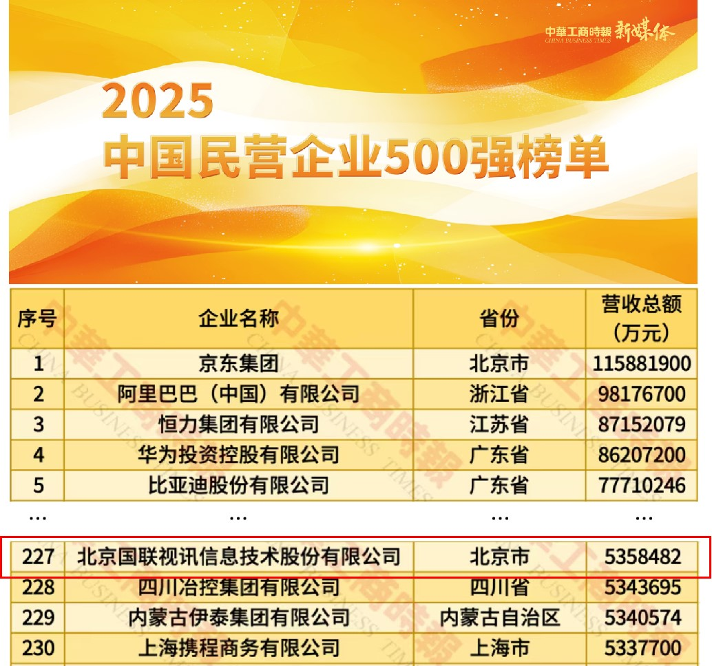 2025中国民营企业500强榜单(部分)