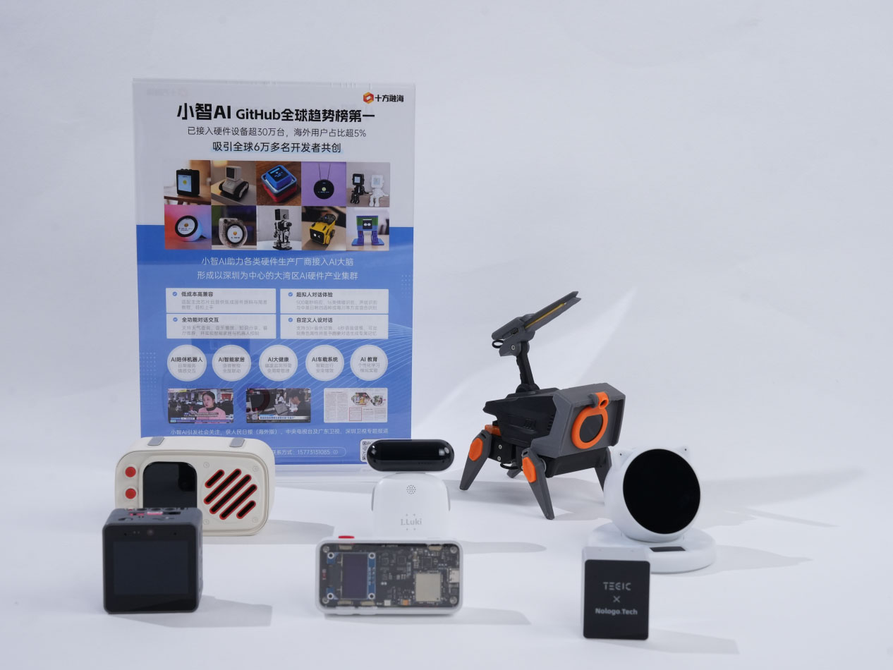 图为多种形态的“小智AI”硬件产品。资料照片