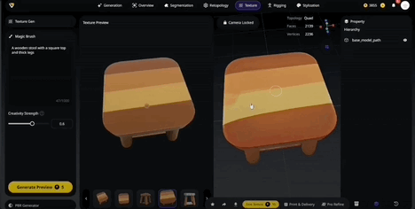 △Tripo智能笔刷功能演示