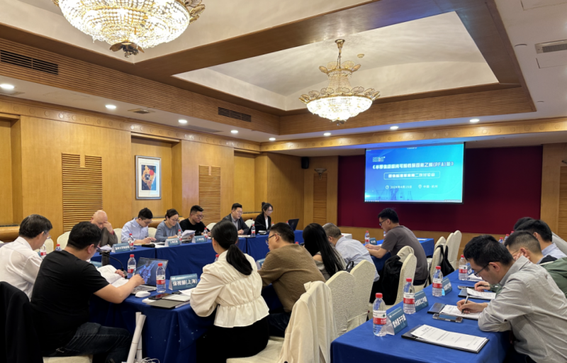 图：保视丽参加二次团标讨论会