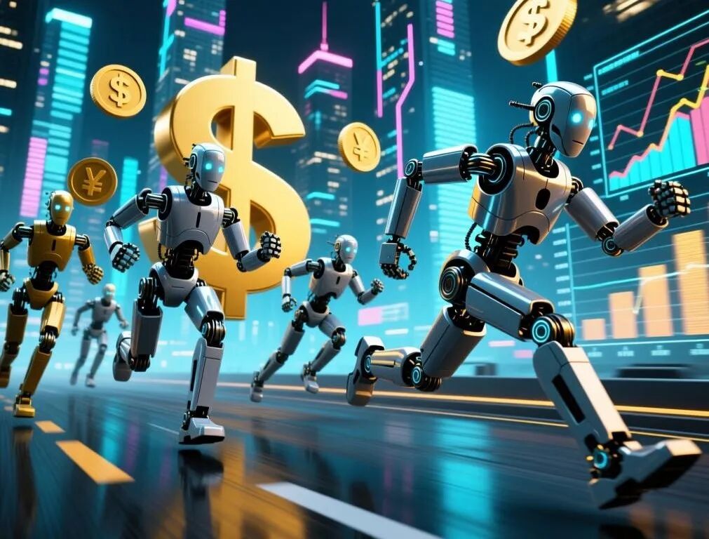 人形机器人技术处于向产业化应用跨越的关键阶段，资本市场对其关注度显著攀升（AI图片）