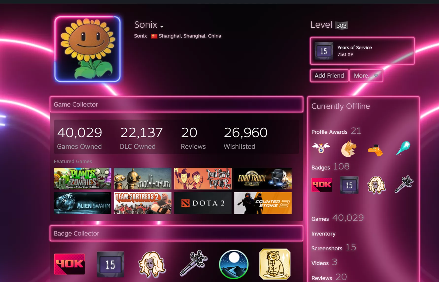 Steam 首个拥有超4 万款游戏的玩家诞生：来自中国上海，15 年收集40028 款