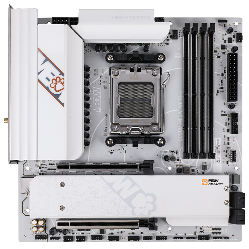 ▲ COLORFIRE B850M-MEOW WIFI7 V14