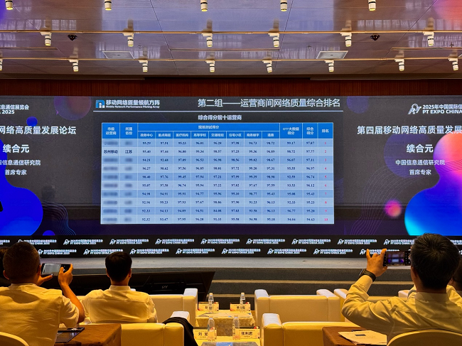第四届移动网络高质量发展论坛现场图