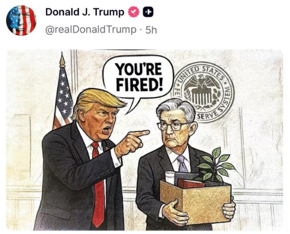 图片来源：特朗普社交媒体账号