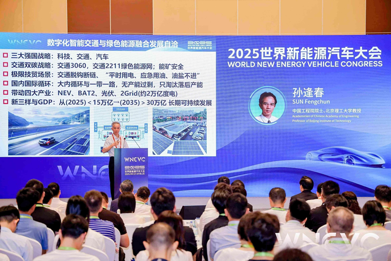 孙逢春在论坛上演讲。主办方供图