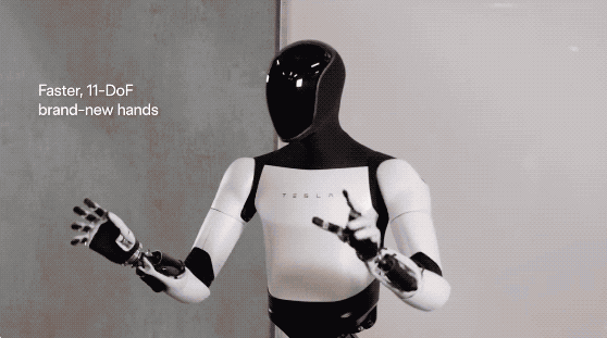 特斯拉东谈主形机器东谈主接受了