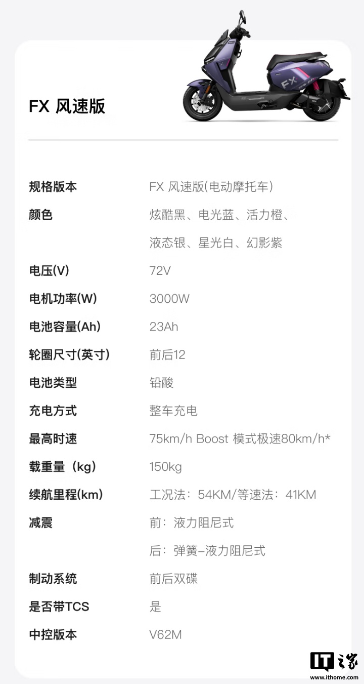 京东小牛电动 FX 风速版券后 4799 元领 500 元券