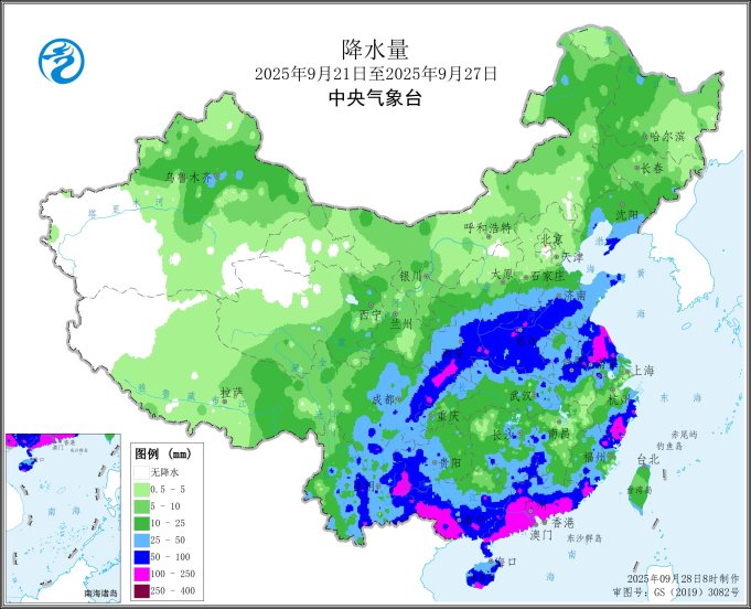 图2 全国降水量