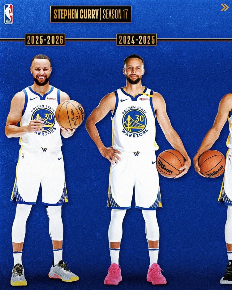 一人一城！萌神也沧桑了！NBA官方晒库里生涯17季定妆照变化
