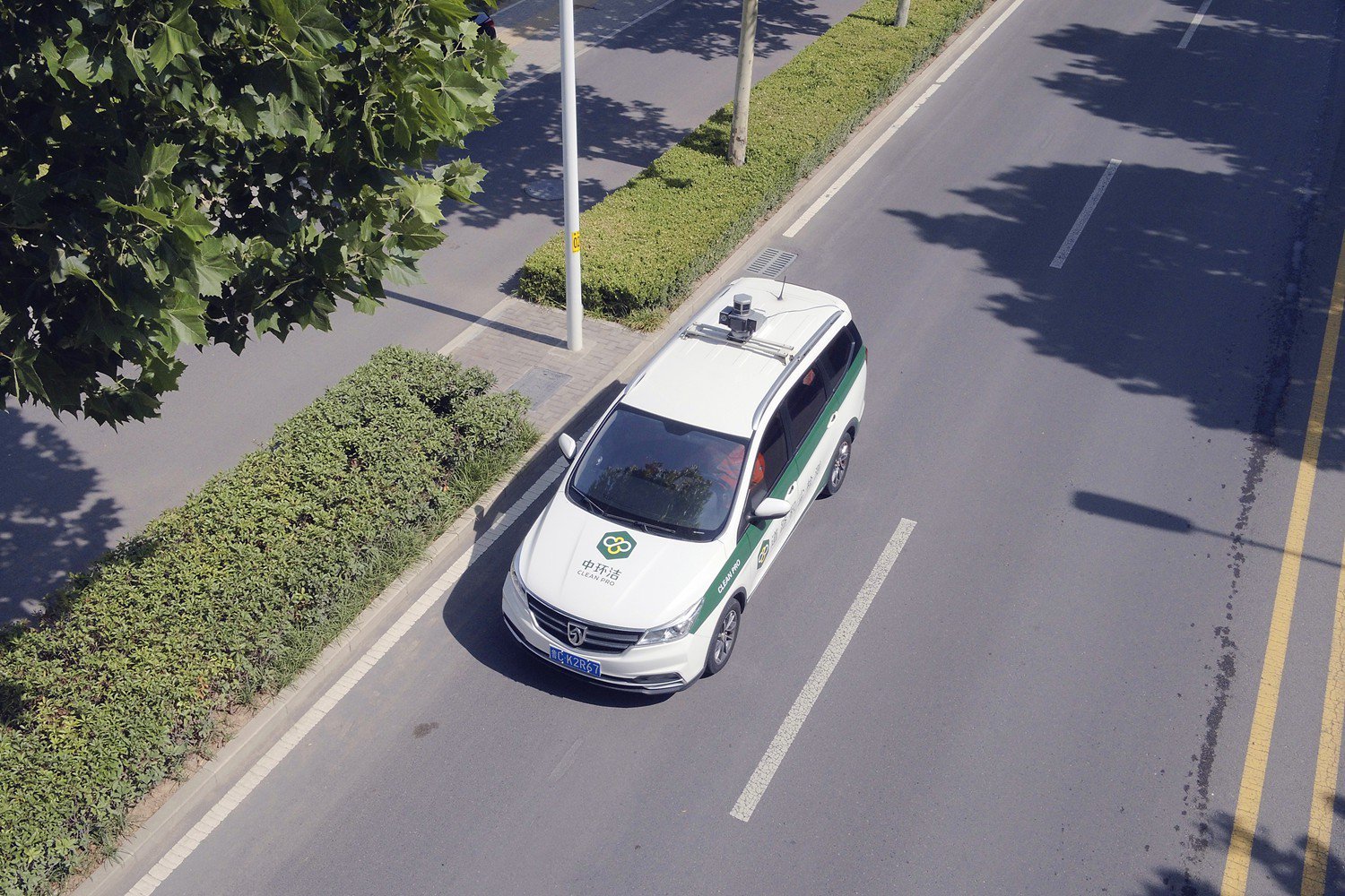 道路积尘检测车辆 图片来源：受访者提供