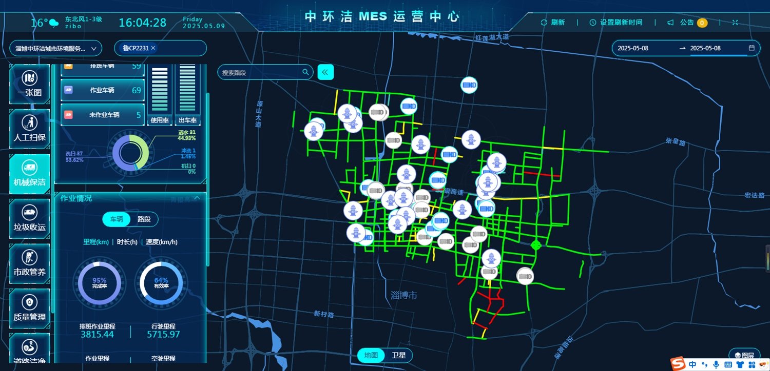 城市保洁的“智慧大脑” 图片来源：受访者提供