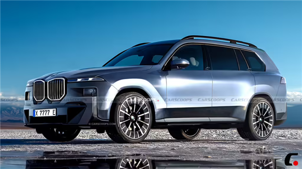 宝马 X7 渲染图，图源：CarScoops