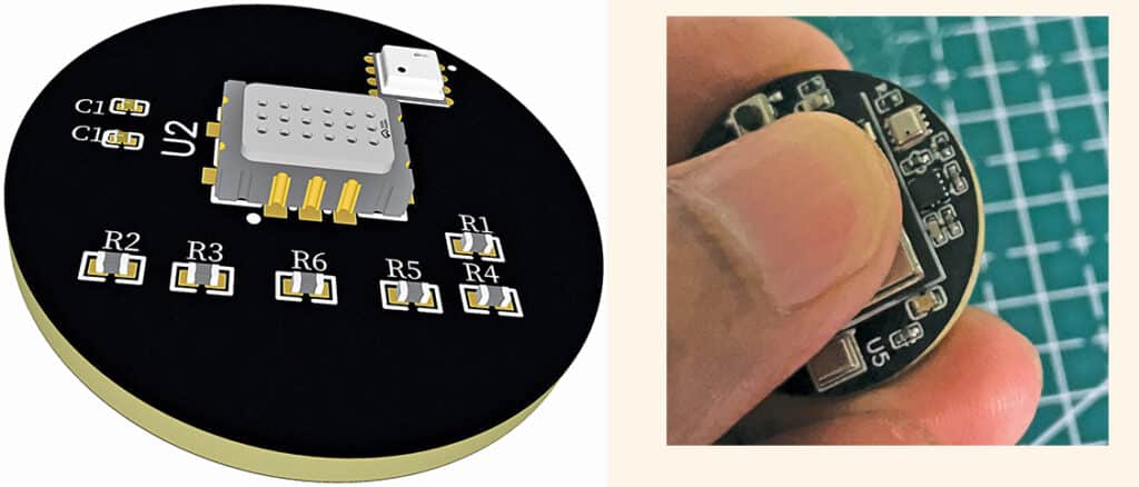 图6：传感器的PCB设计