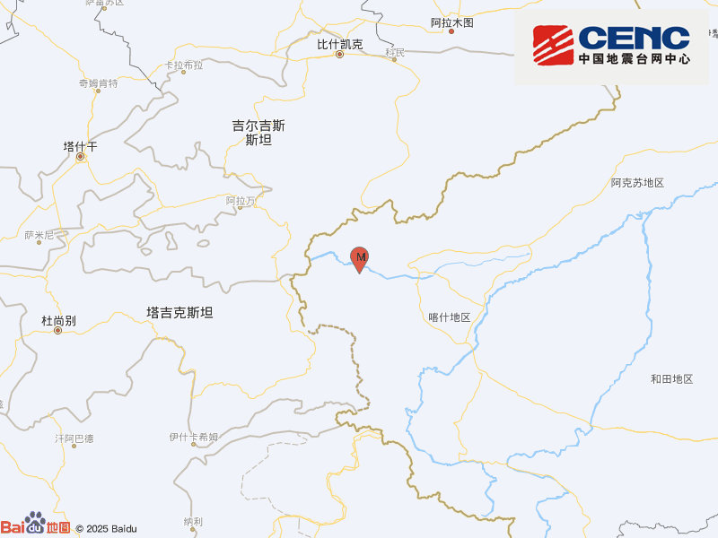 新疆克孜勒苏州乌恰县发生3.1级地震，震源深度10千米