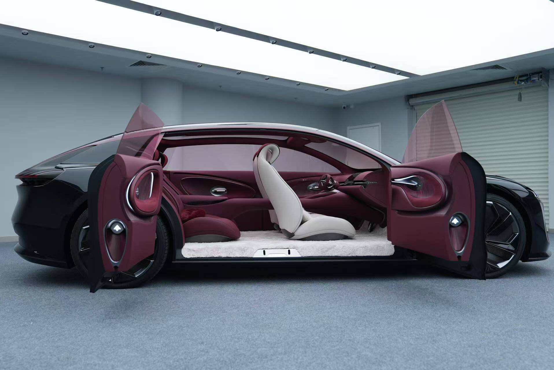 昊铂Earth概念车的对开门设计