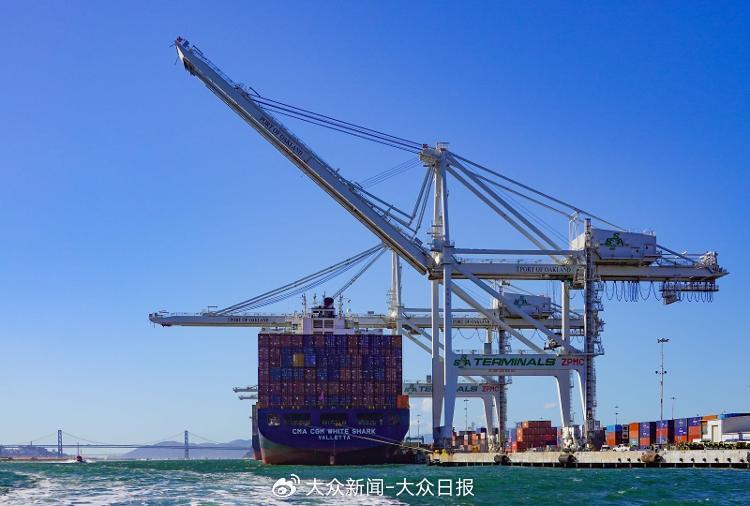 10月11日，美國奧克蘭港。來(lái)源：視覺(jué)中國