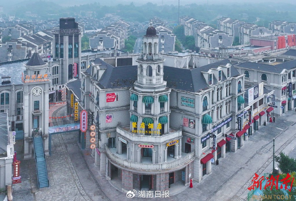 铜官竖店短剧影视城外景。湖南日报·新湖南客户端记者范志远 摄