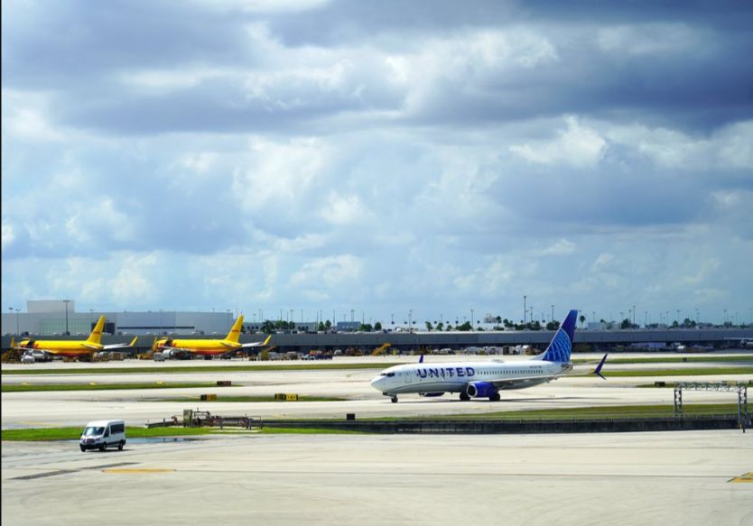 美国联合航空 图片来源：每经记者 郑雨航 摄