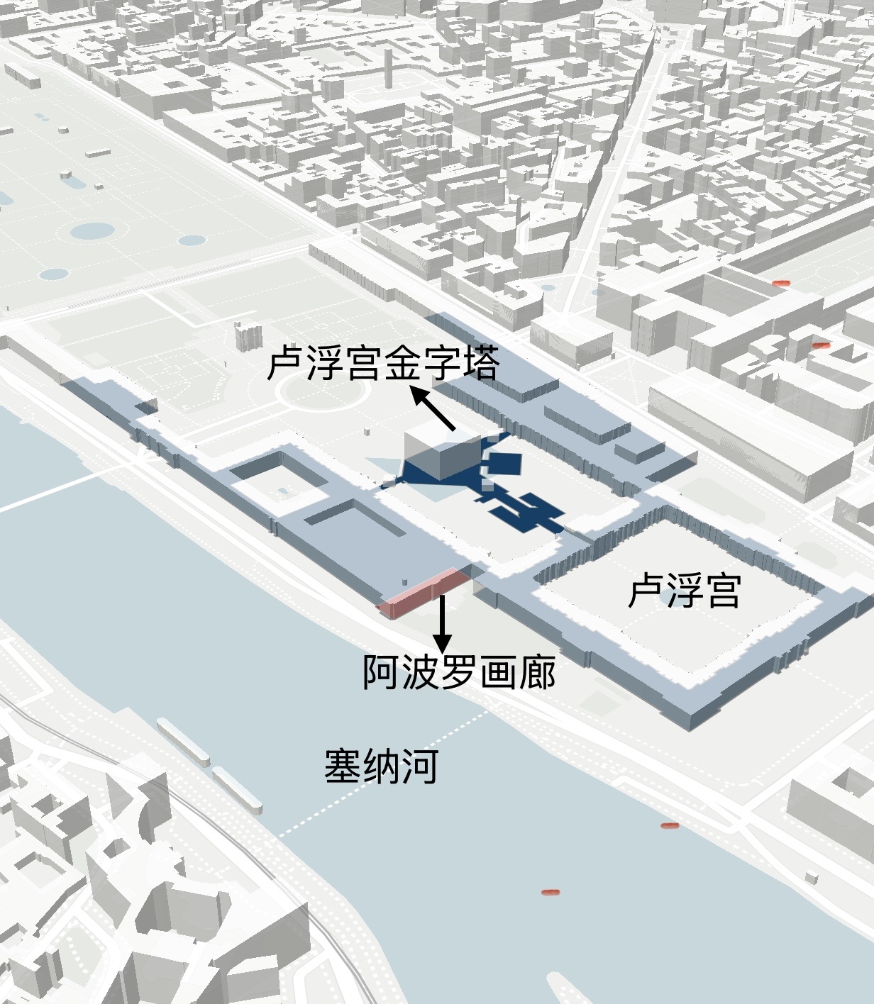 △盧浮宮地形圖