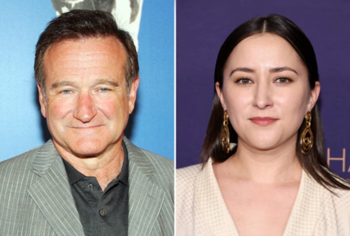 ▲ Robin Williams(63岁,逝世于 2014年) 和他的女儿 Zelda Williams