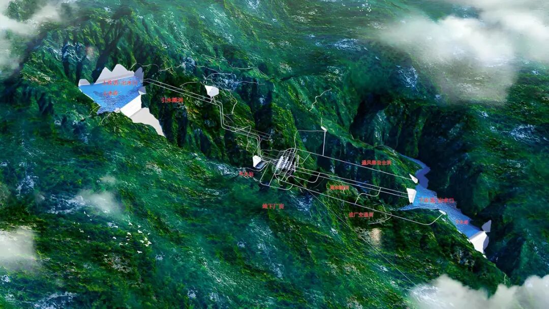 双牌天子山抽水蓄能电站建设示意图