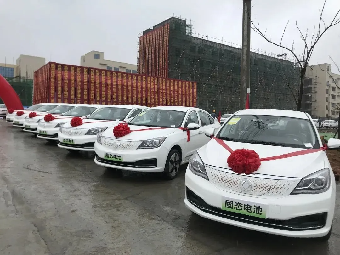 ▲ 东风汽车固态电池示范运营车辆