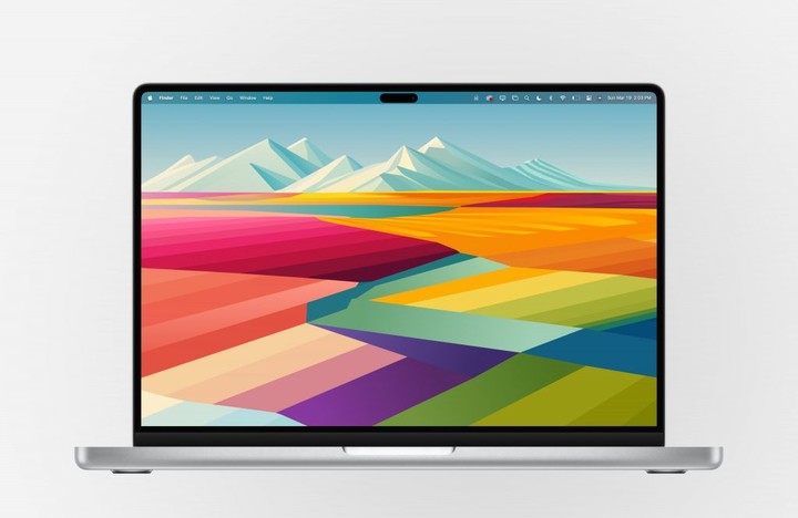 ▲ 打孔屏 MacBook Pro 假想图