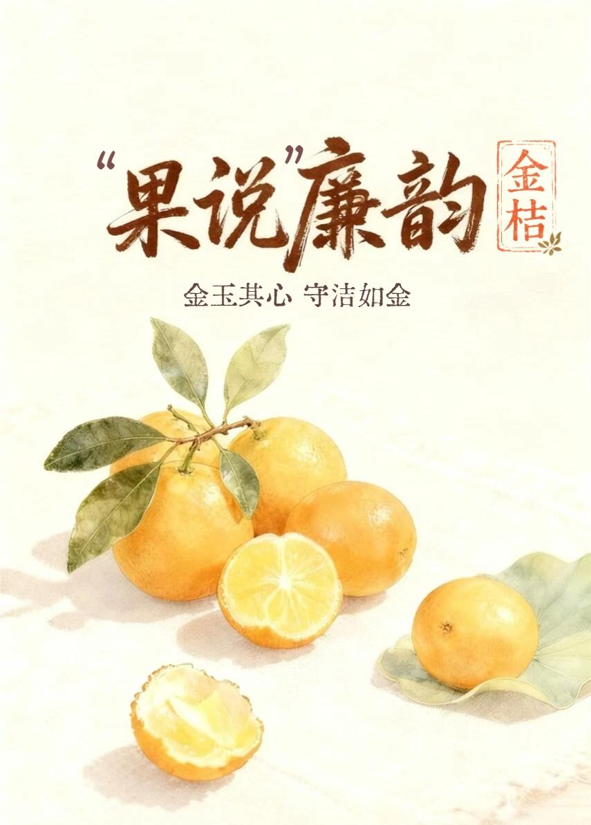 “果说”廉韵丨金桔:金玉其心 守洁如金