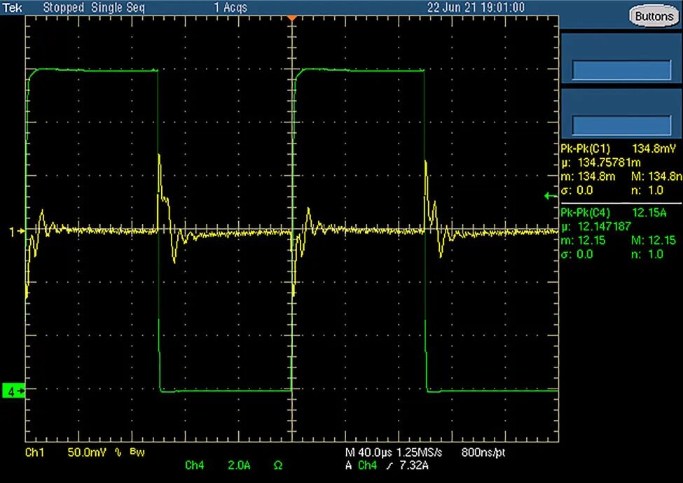 图 6-2 HotRod 封装瞬态响应