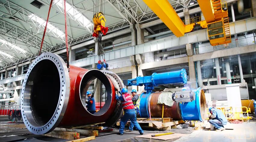 晋控电力长治发电公司机组供热增容改造现场/图源：晋能控股集团网站