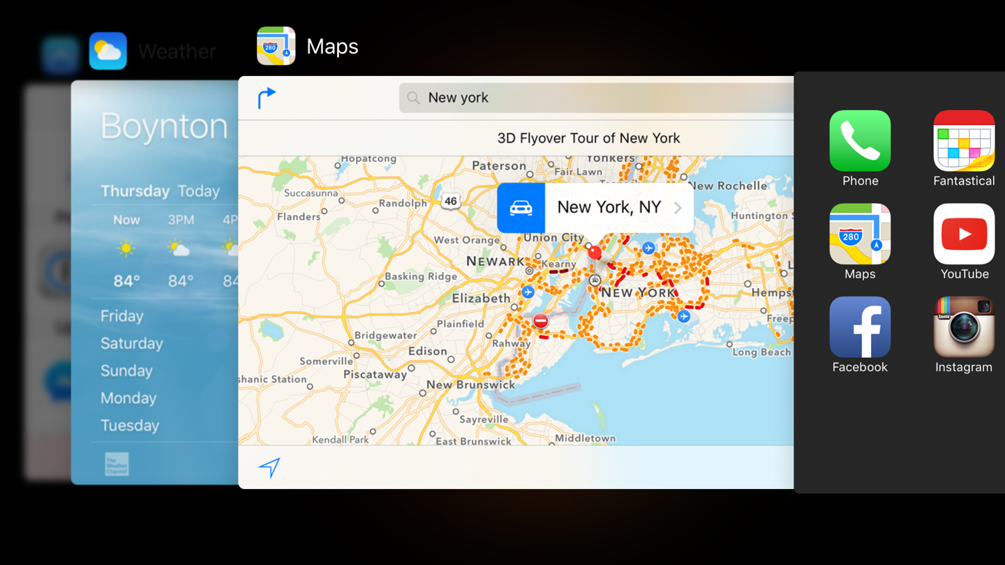 ▲ iOS 9 的后台界面