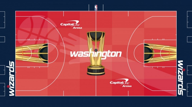 新赛季各队NBA杯主场地板涂装!对比上赛季的有更好看吗?