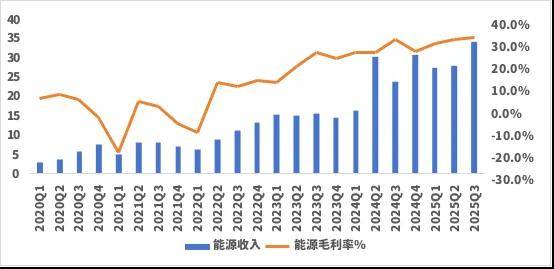 图：特斯拉能源业务收入及毛利率 数据来源：wind，36氪整理
