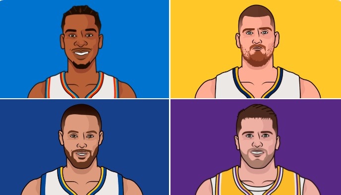 自23年来罚球少于10次砍30+次数:SGA51次领跑 约基奇库里二三位