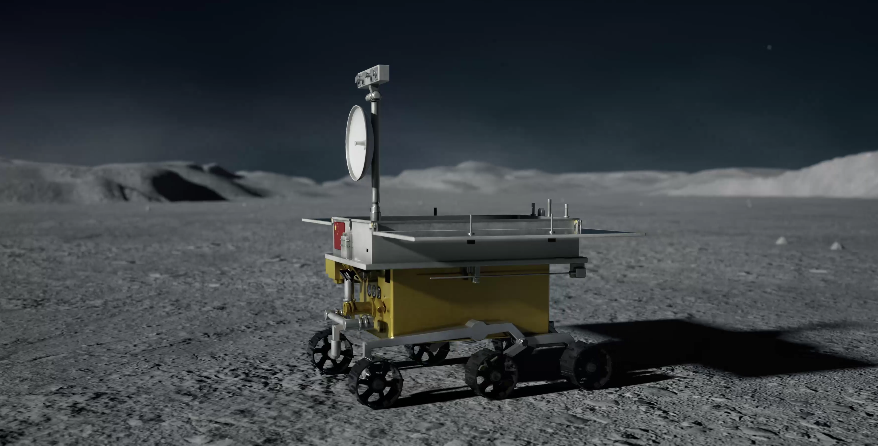 　　“嫦娥”探月（图片由AI生成）