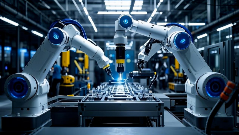 　　智能工厂（图片由AI生成）