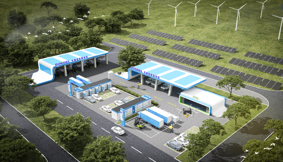图：东德氢能PowerMax让超充站产业化发展实现可能