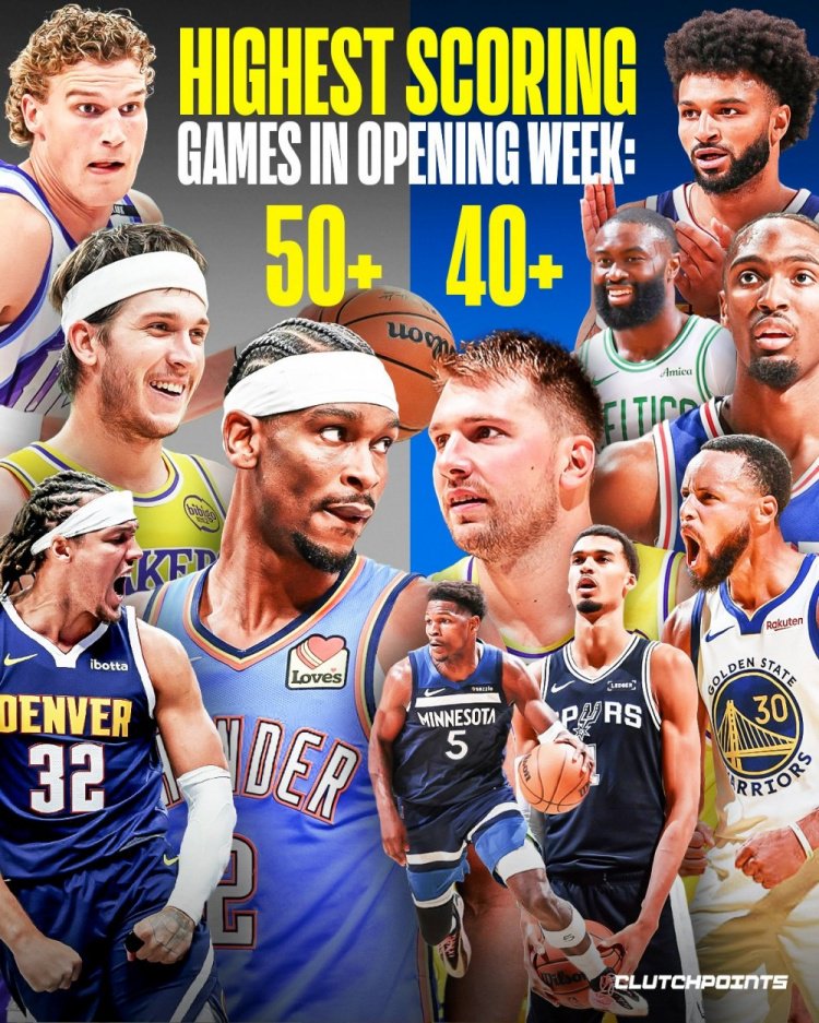 得分盛宴!新赛季开赛仅一周 联盟已有13人砍下40+&4人50+