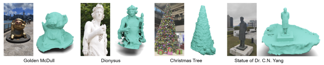 图 7 实拍场景重建效果