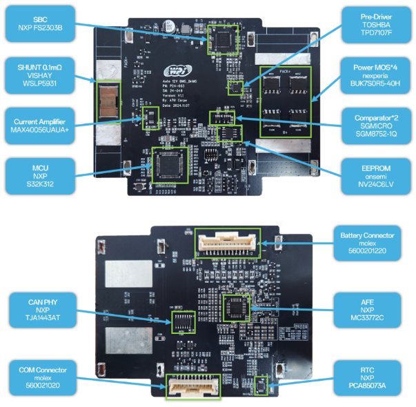 图 12V锂电池管理方案方块图