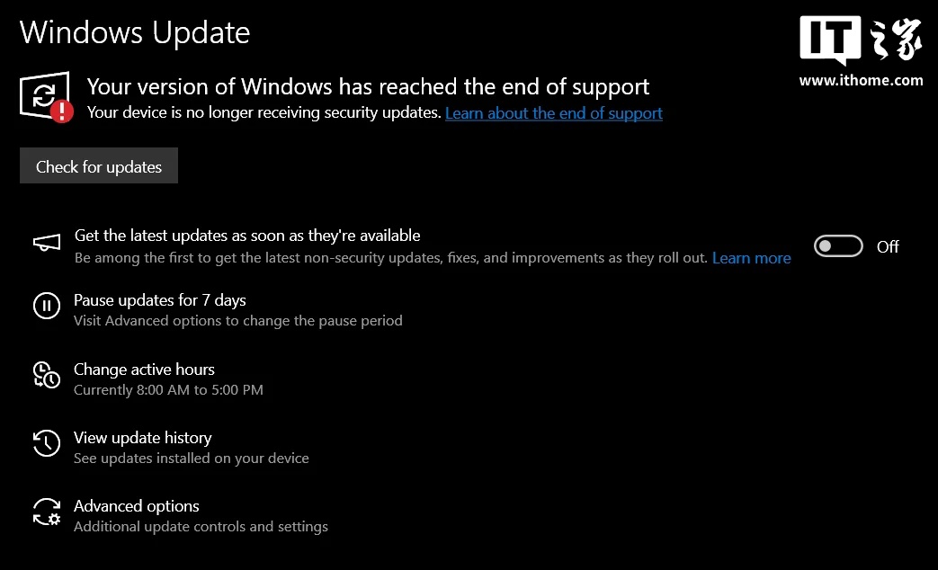 微软承认Win10 系统KB5066791 更新存Bug，导致注册ESU 扩展设备误报