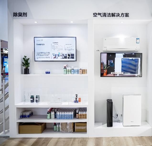 图：松下Nioff除臭剂、松下E1系列空调